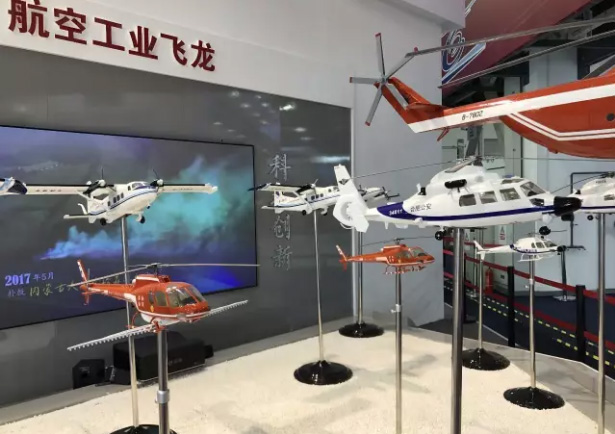 乐鱼在线体育（上海）有限公司飞龙展出的机队模型
